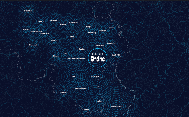Piscine Ondine dans toute la Wallonie, à Bruxelles et au Luxembourg