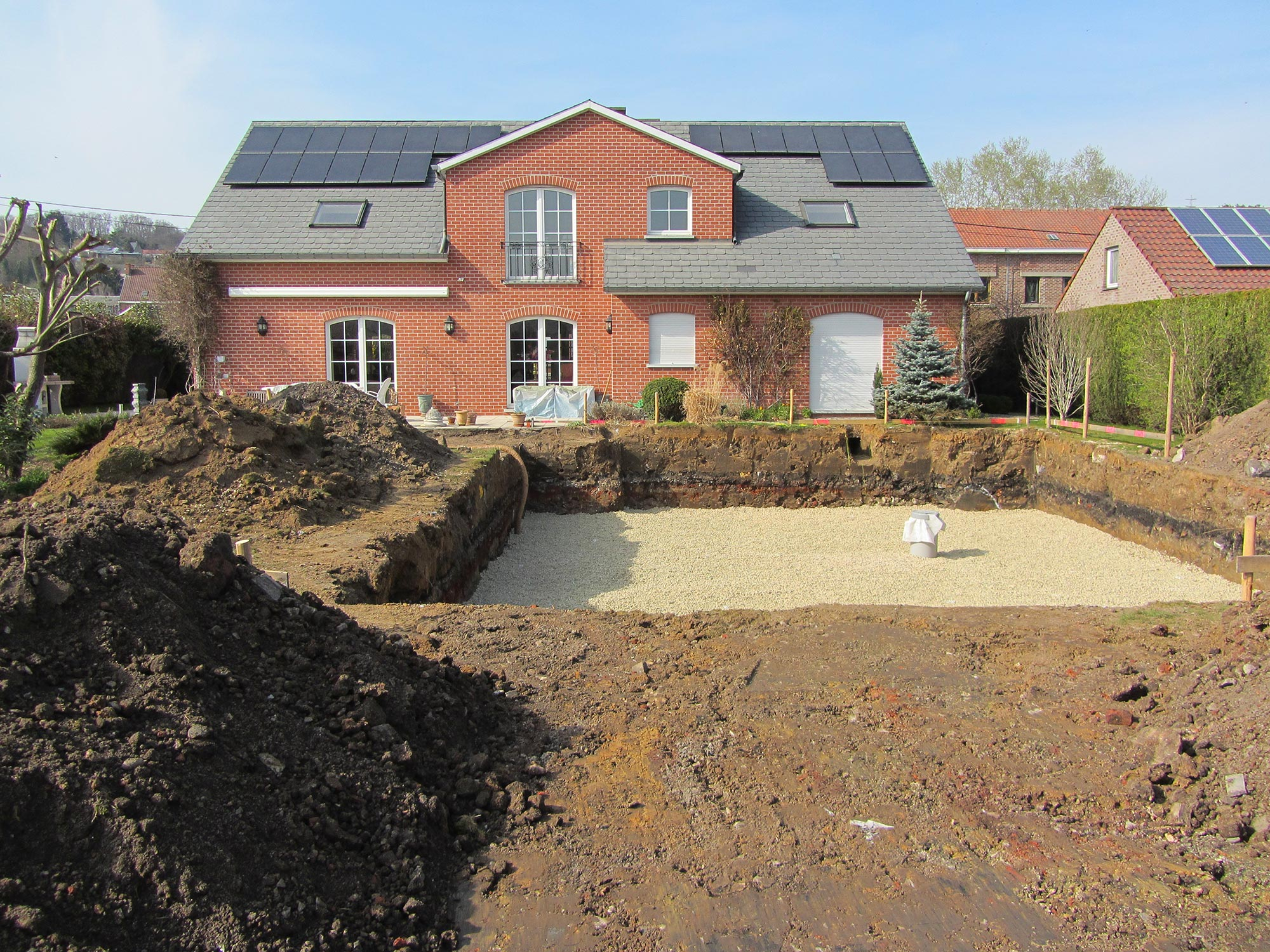 Terrassement pour piscine