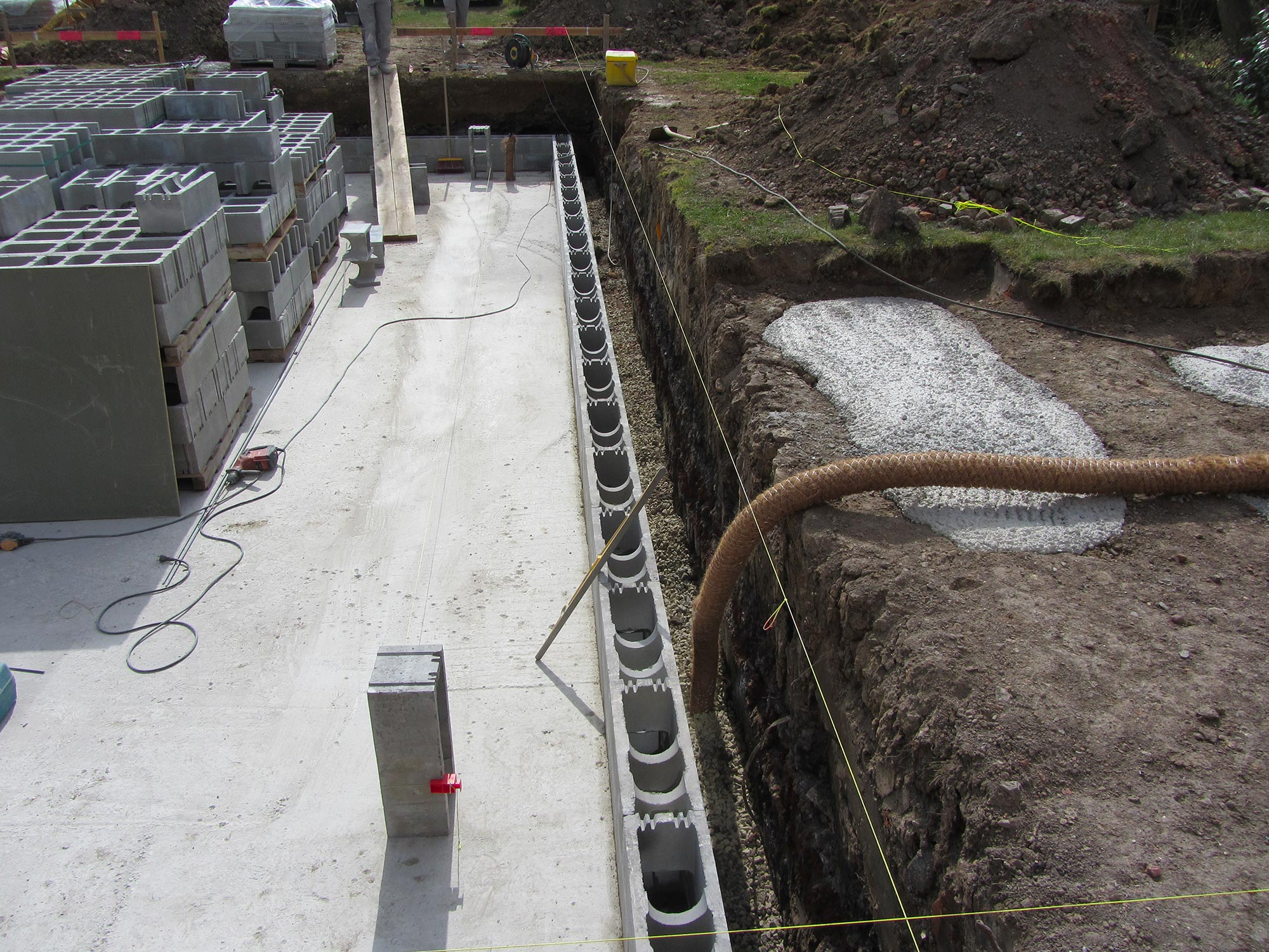 Construction de piscine extérieure