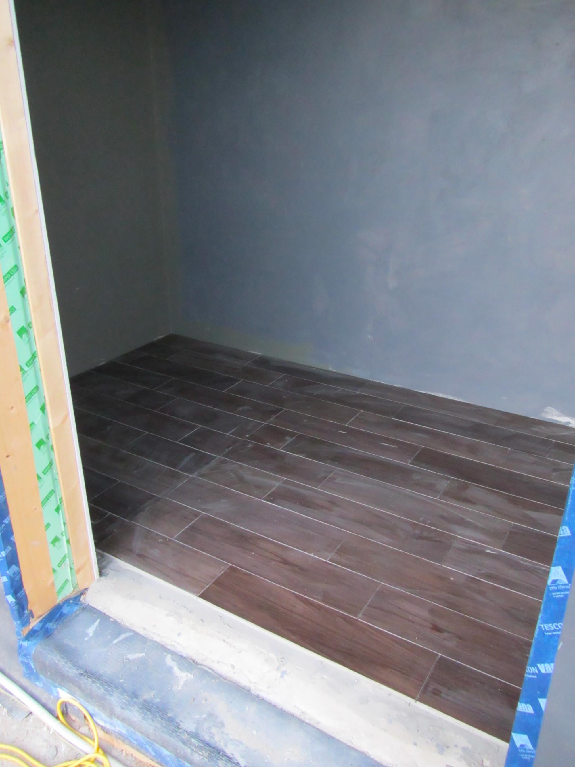 Carrelage du local technique