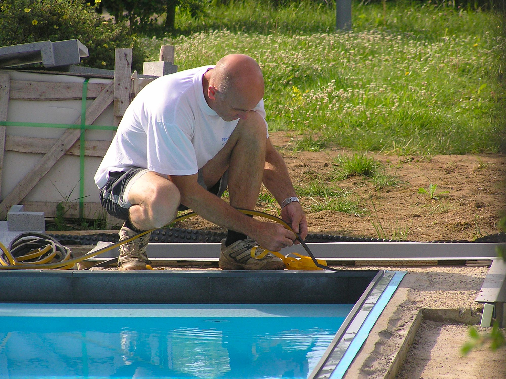 Préparation à la pose de carrelage  