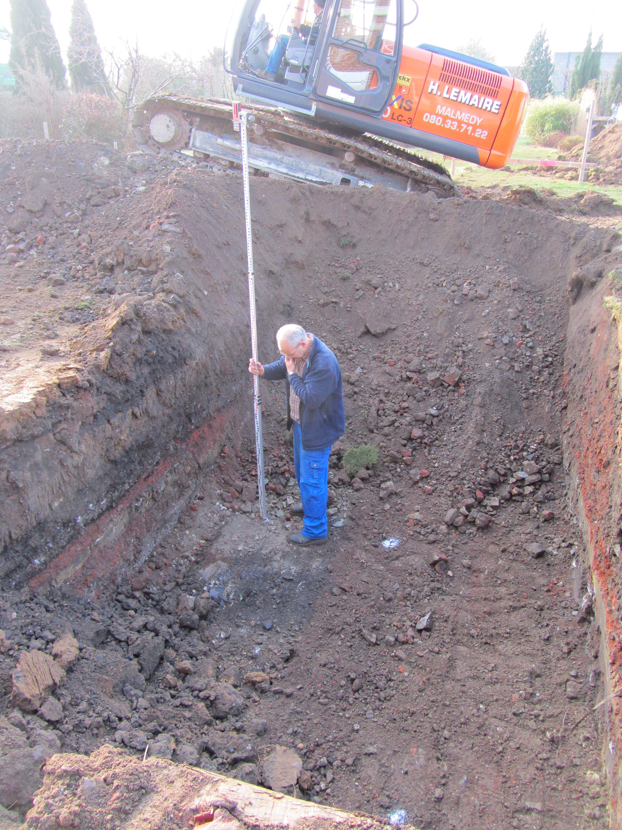 Chantier piscine extérieure