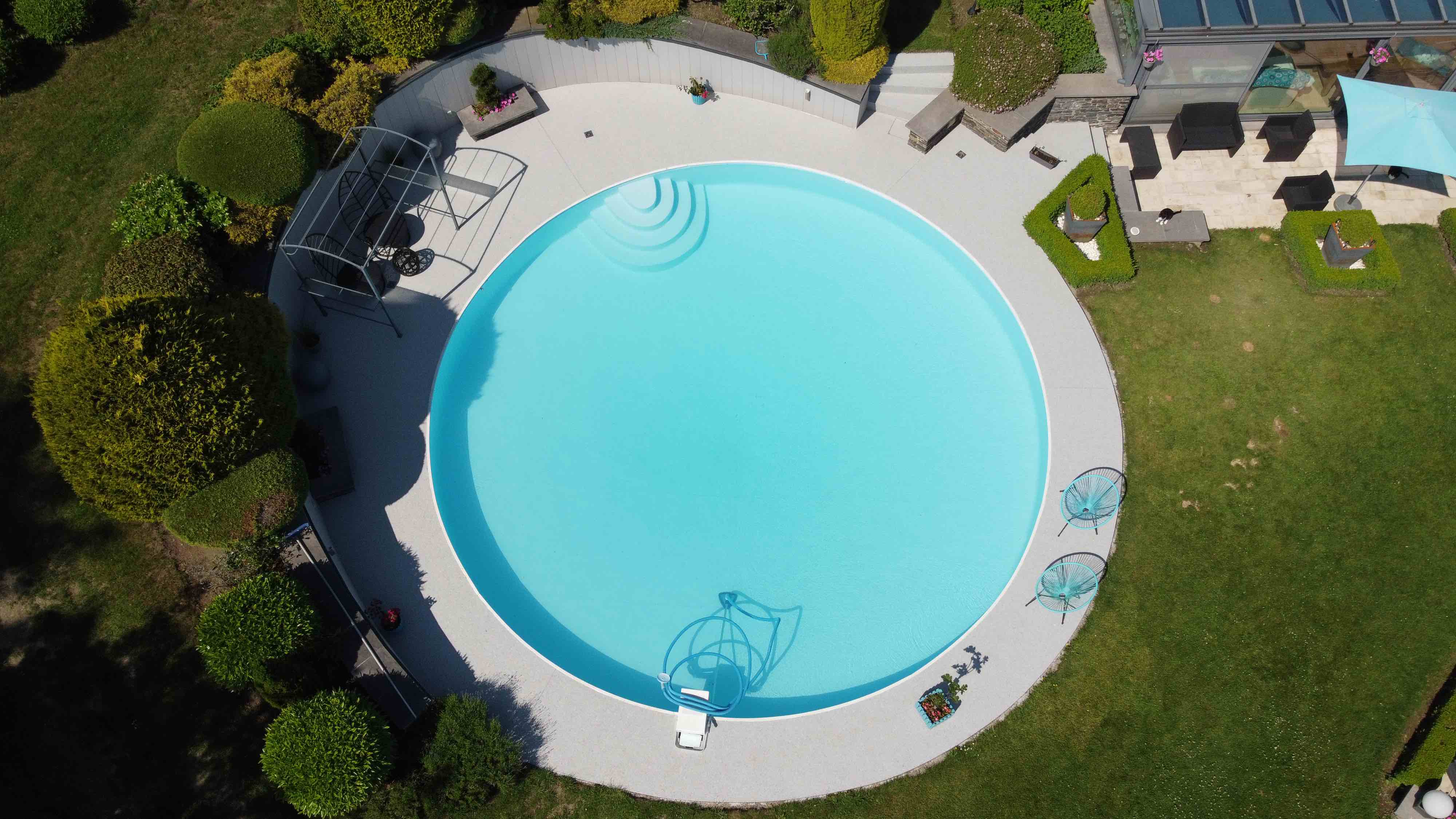 Piscine ronde Tahiti