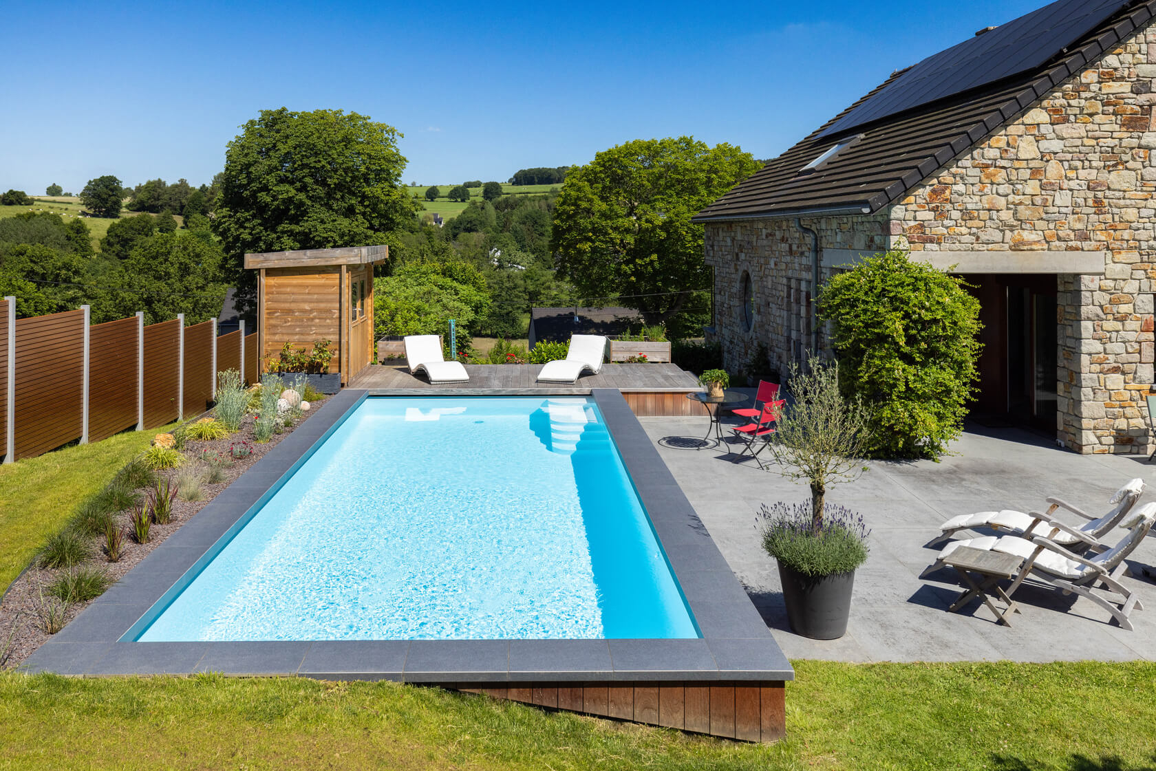 maison jardin piscine