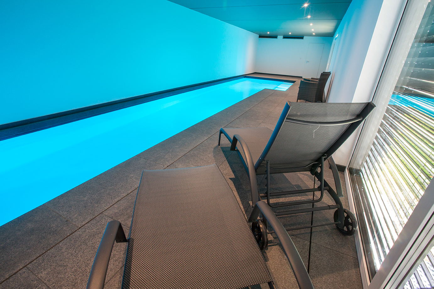 Un couloir de nage pour la pratique de natation sportive