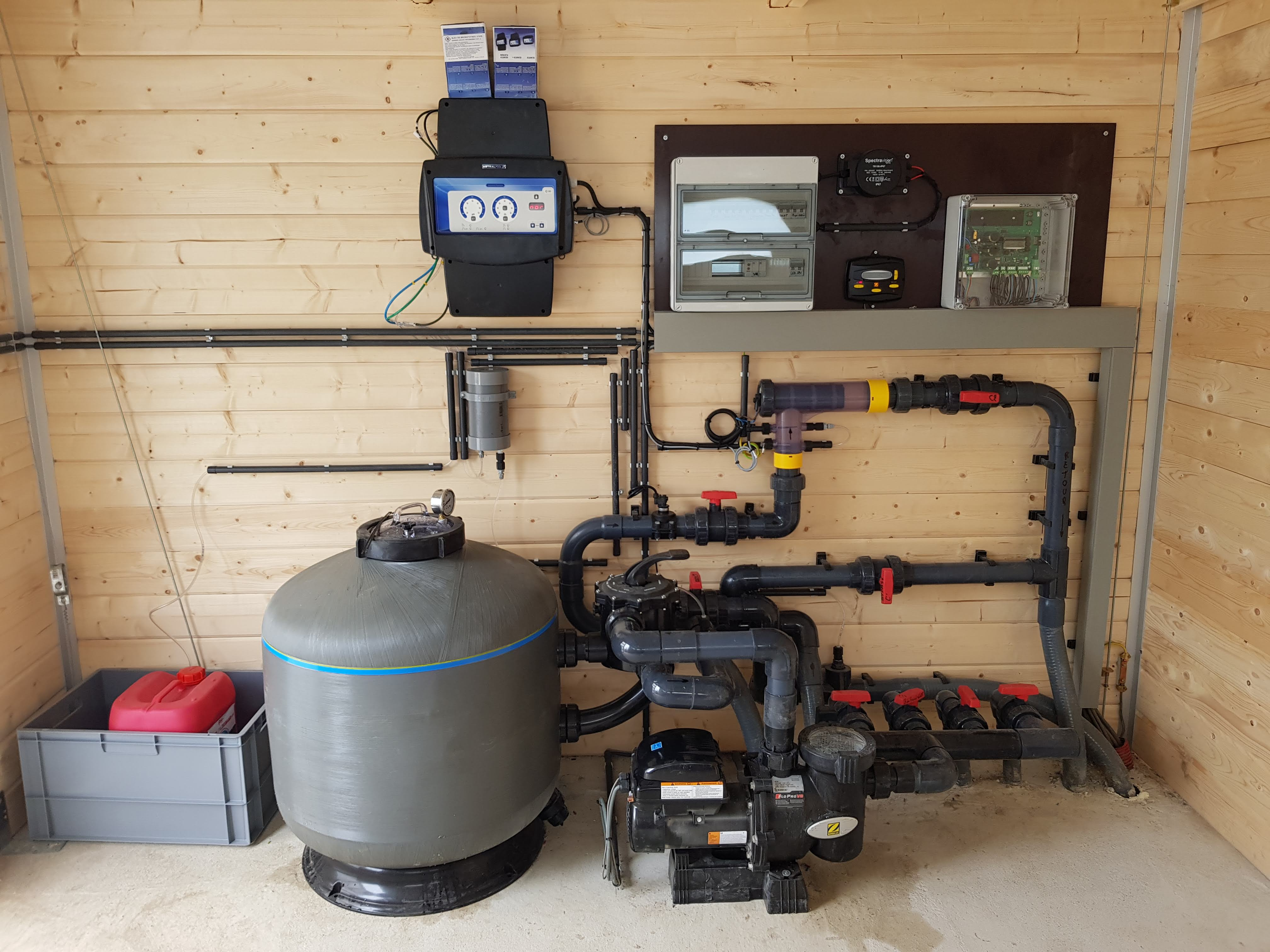 Installation d'un système de filtration chez un particulier