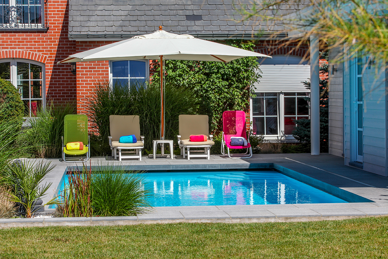 Intégration parfaite dans le jardin