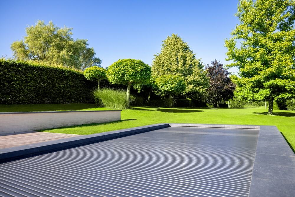 volet fermé piscine