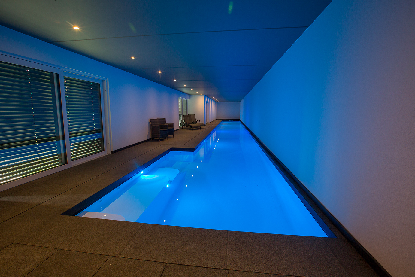 Couloir de nage, piscine d'exception