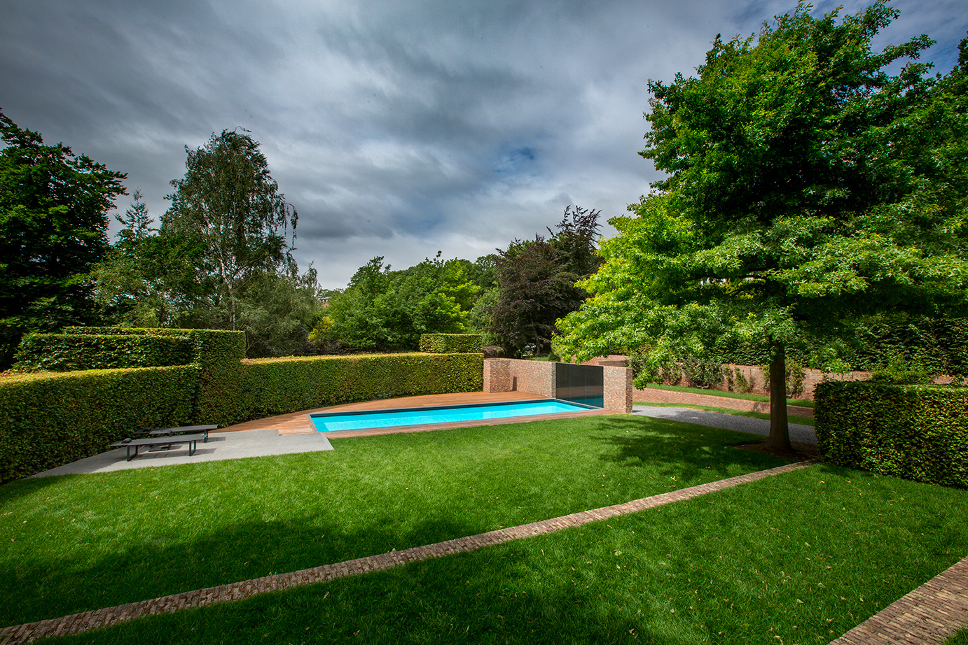 Couloir de nage extérieur, une utilisation sportive