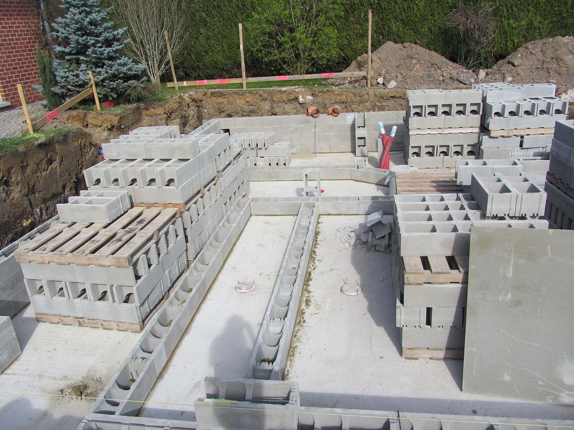 Construction de piscine - Suivi de chantier