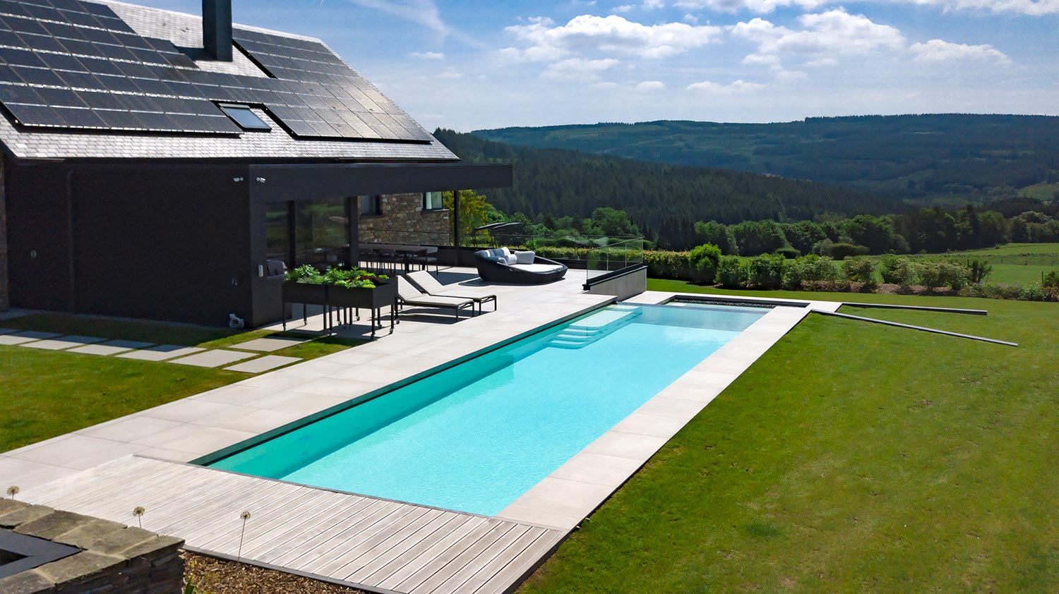 Piscine à débordement - Piscine Ondine
